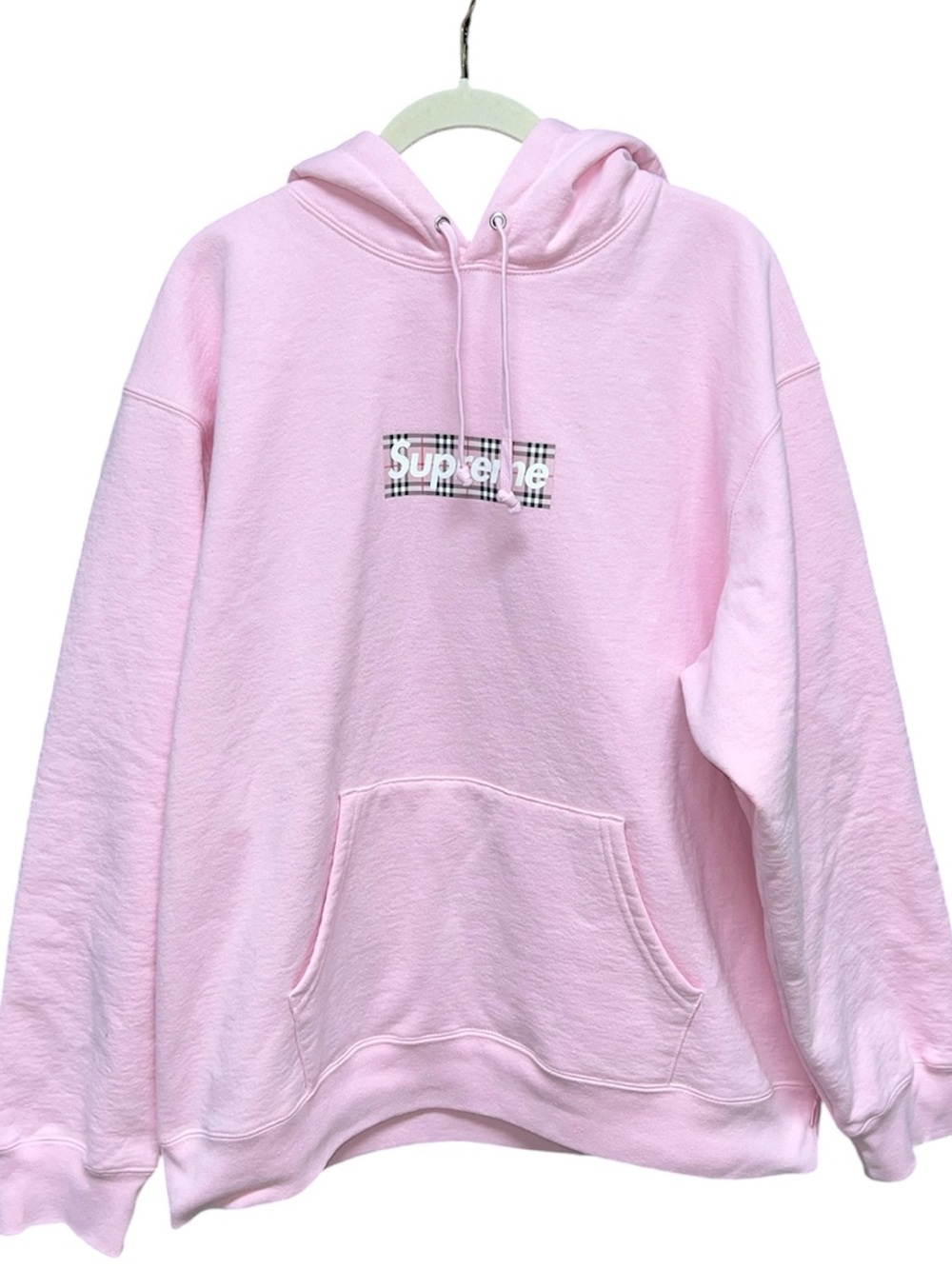 Supreme x burberry Pink Hooded Sweatshirt - Large